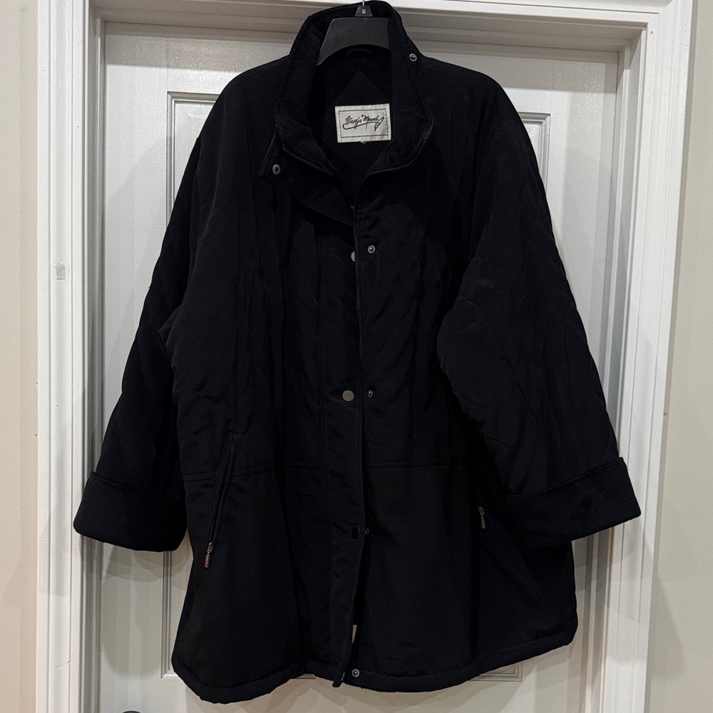 Giorgio Napoli Quilted Winter Coat Late 90s - Early 2000s Heavy Warm Coat